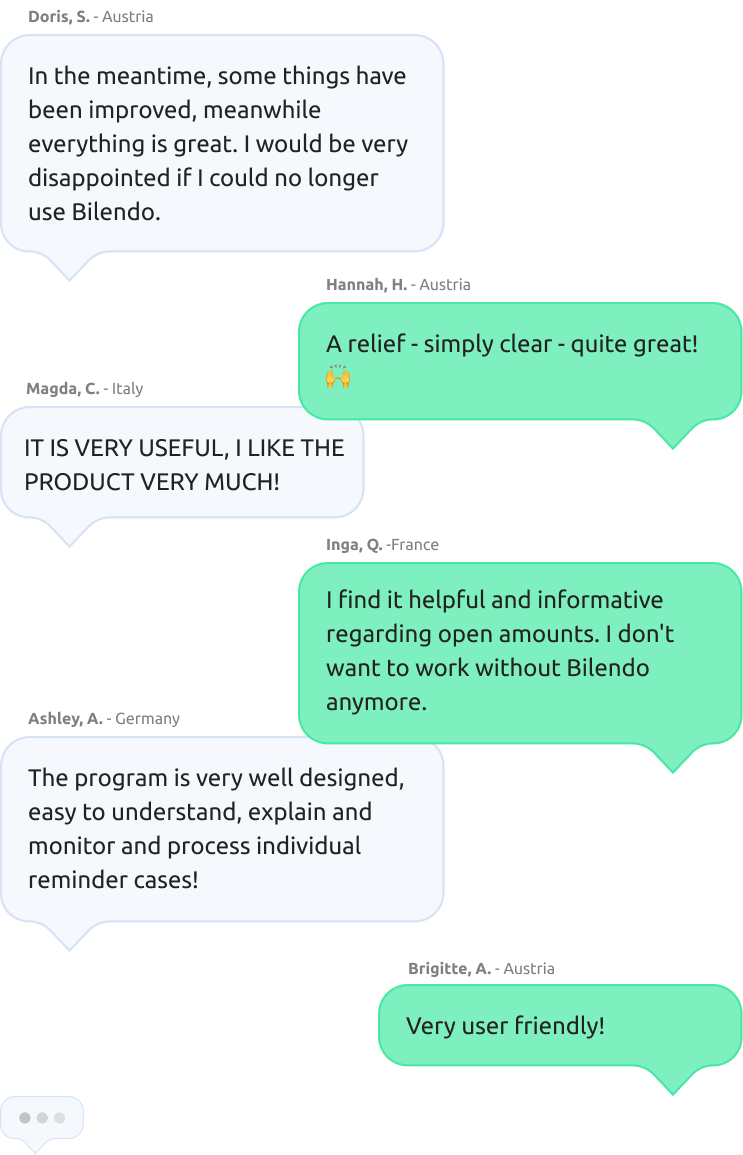 AR Automation Software Bilendo - User Feedback